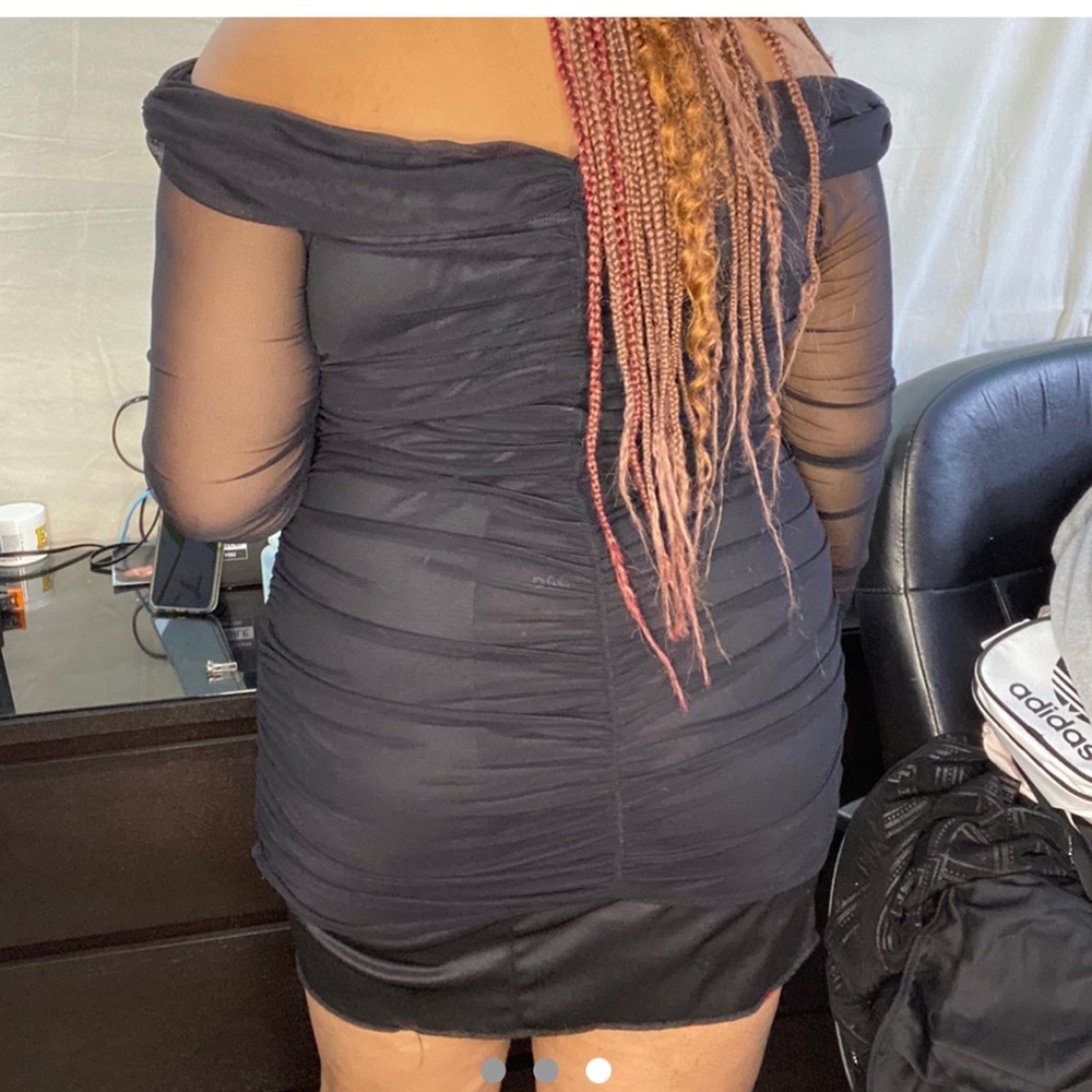 Black cocktail dress plus size